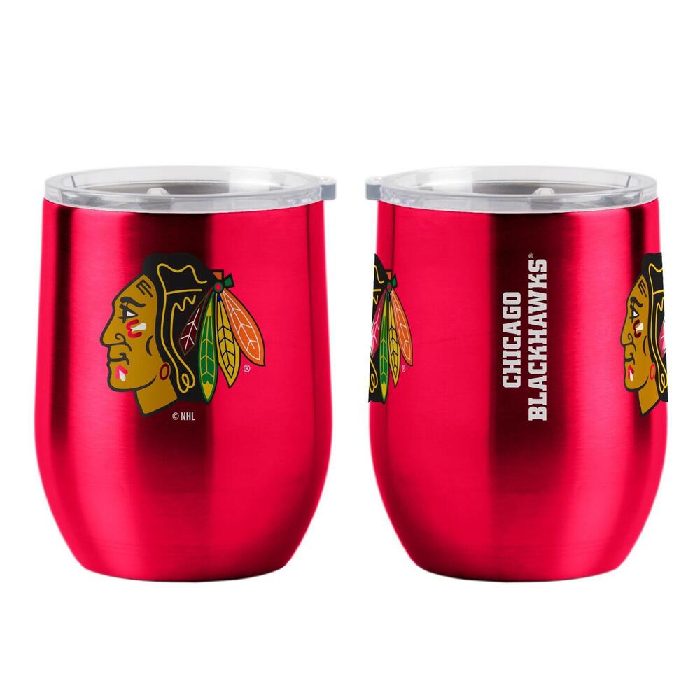 Chicago Blackhawks Stainless Steel Curved Tumbler